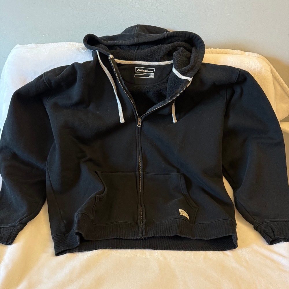 Eddie Bauer Zipper hooded Sweatshirt
